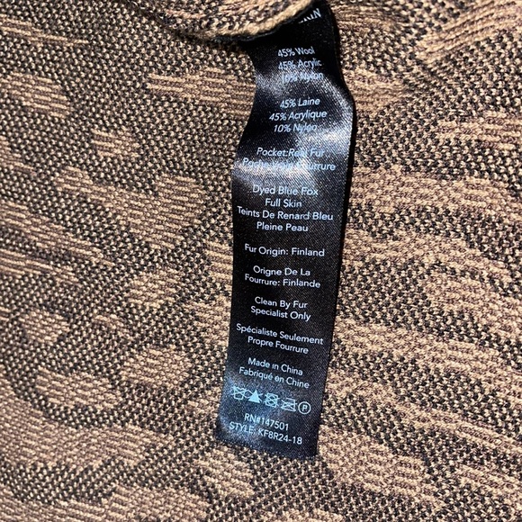 Kobi Halperin Ginnette Fur Trimmed Sweater Vest L - Picture 11 of 11